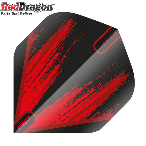 Flight Red Dragon Hardcore Black Black Red V2 - Preiswert kaufen bei Gebr. R.+W. Baldinger AG - www.dart-billard.ch