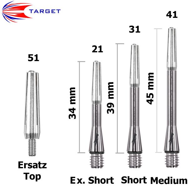 Shaft Power Titanium, Target, Softdart, dart-billard.ch